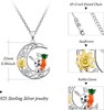 Design cute rabbit solar-powered, carrot pendant, necklace, suitable for import, new collection, simple and elegant design