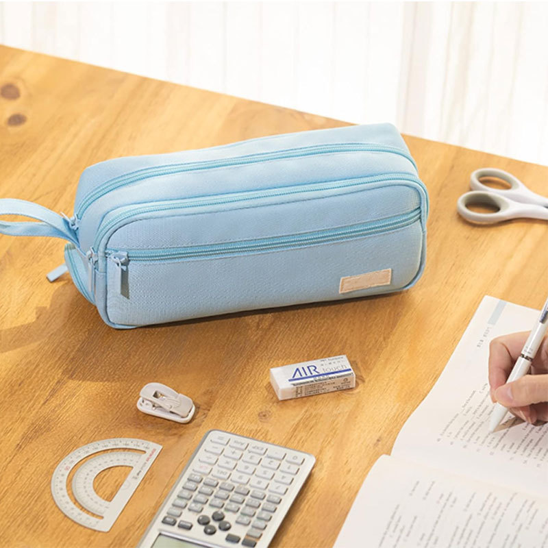 Capacious pencil case, storage, durable school stationery, organizer bag 3