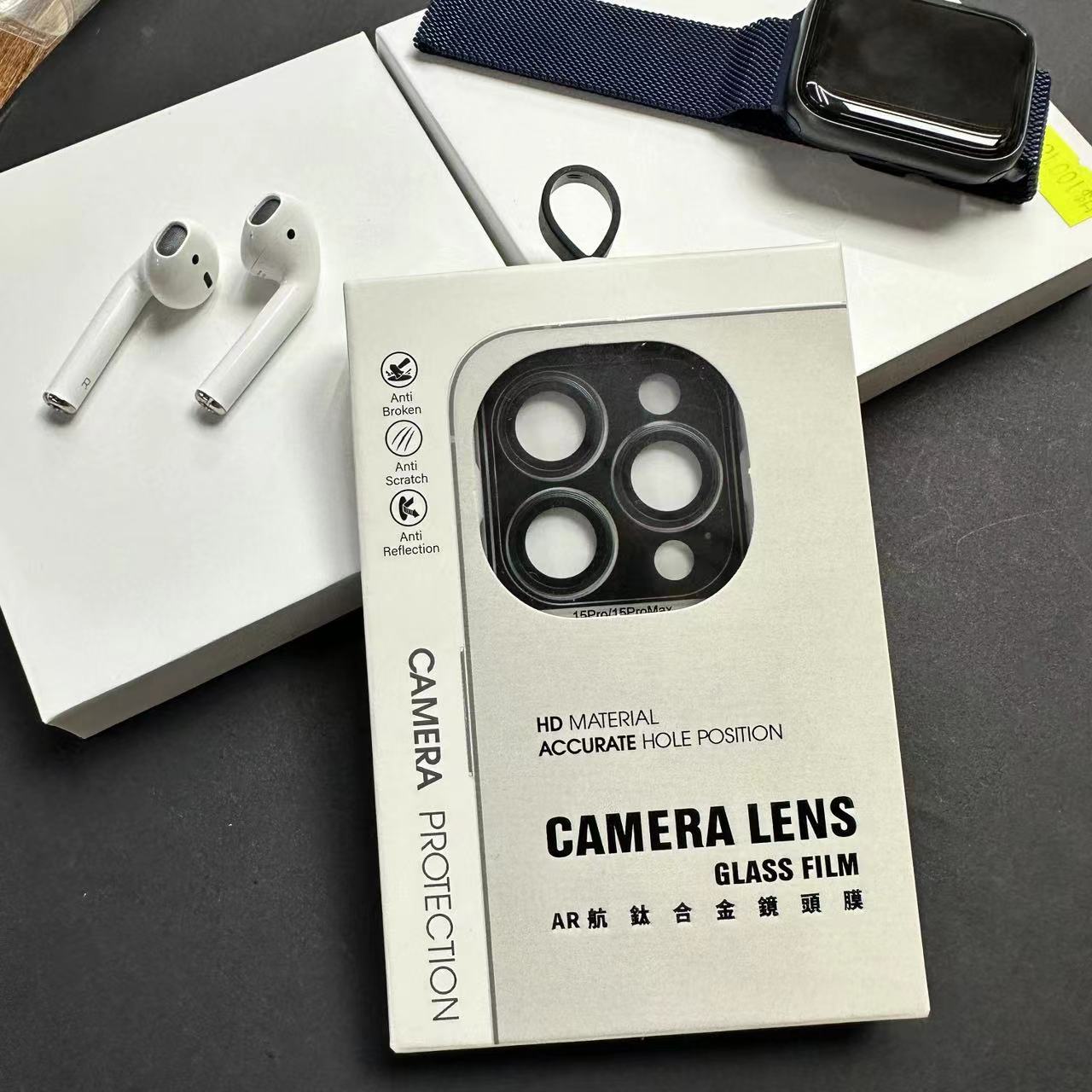 Adecuado para iPhone15promax Eagle Eye lente anillo protector pegatina iPhone15Pro localizador lente anillo pegatina