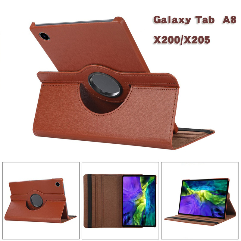 Suitable for Samsung Galaxy Tab A8 10.5 SM-X200 X205 protective case 360 degree rotating leather case