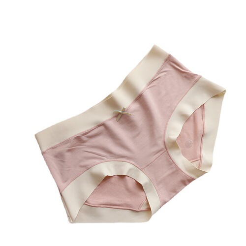 N628 Spring is here, no pressure sense, 60 count seamless mid-waist girls' underwear, women's briefs, cut the hem at will