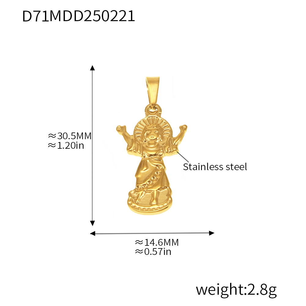 Europa y América de moda DIY accesorios colgante colección red de acero inoxidable 18K joyas collares de oro real al por mayor