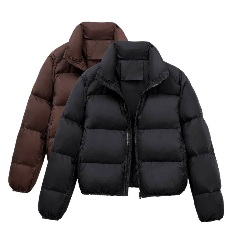 2025 Winter New European Kendall Jenner Style For Women Short Small Size White Duck Down Thickened Coat Puffer Jacket_voghion.com