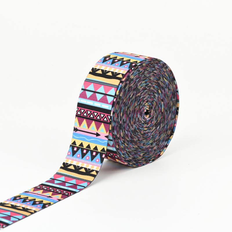 DIY personalizada banda de transferencia de calor poliéster jacquard banda de tejido mochila banda de tracción para mascotas banda de accesorios de ropa image 6