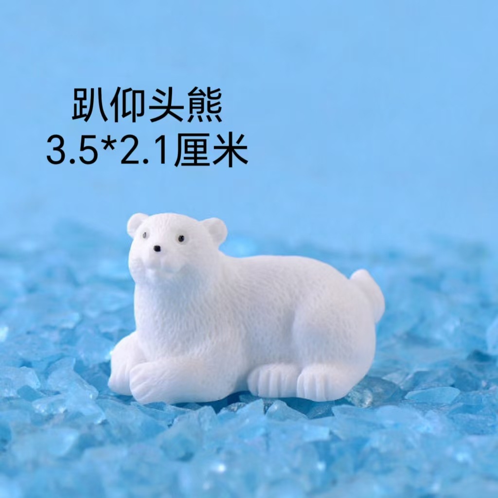 Adornos de osos polares, peceras, muñecas de paisajismo, muebles creativos para el hogar, decoración de escritorio, fabricantes de accesorios de micropaisaje