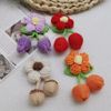 New cherry puff flower wool hook weaving clothing accessories accessories earrings earrings earrings