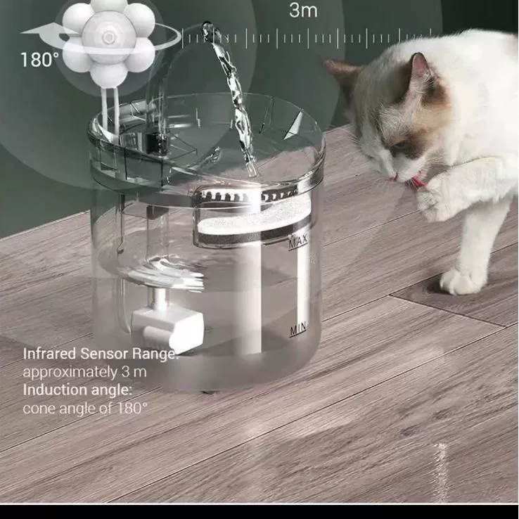 Диспенсер для воды для домашних животных, автоматическая циркуляция, интеллектуальный фонтан для кошек и собак с постоянной температурой, питьевой фонтанчик для котят, принадлежности для домашних животных