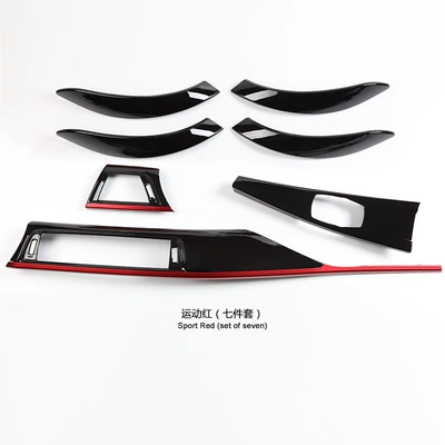 sports kit 3GT kit, Cab and accessories - sports-red-interior-seven-piece-set