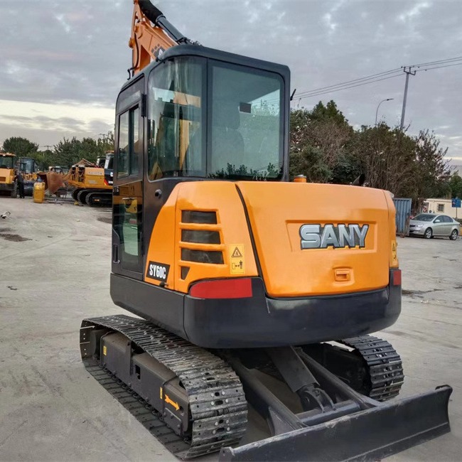 Exportación de comercio exterior de segunda mano Sany SY60C excavadora de alta calidad y alto rendimiento, precio favorable