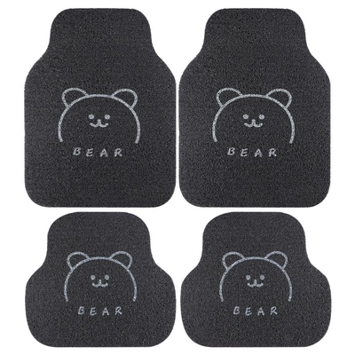 Universal Foot Pad mat cartoon dirt-resistant wear-resistant can - straight-bear-front-foot-pad-a-pair-rear-foot-pad-a-pair