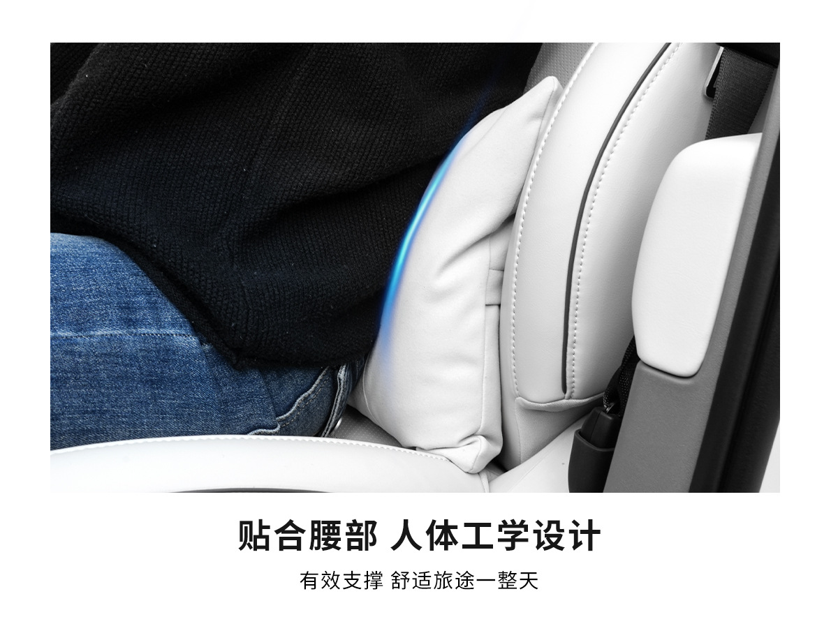 Car Headrest Suede Car Cushion, Universal for All Seasons, Suede Car Headrest, Sports Seat Lumbar Support Set