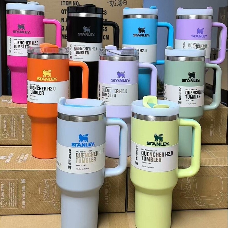 Cross-Border Export Stanley Stanley Thermos Cup 304 Stainless Steel Straw Cup Portable Outdoor Car Sports Cup