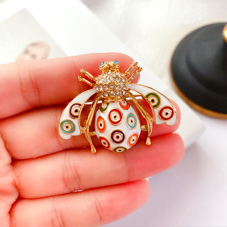 Retro Insect Alloy Plating Artificial Pearls Rhinestones Unisex Brooches display picture 10
