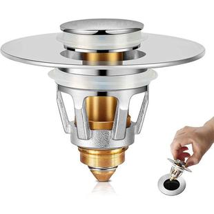 Bounce down water plug kitchen sink flower blue bounce filter copper metal sink bounce filter
