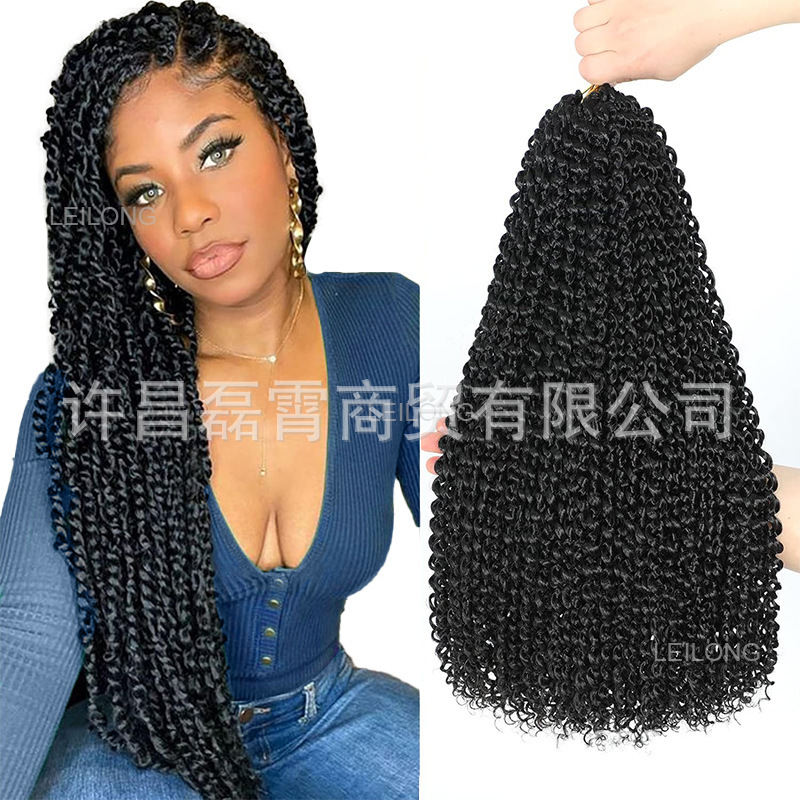 Xuchang Chemical Fiber Wig 18inch Passion twist African Dirty Braid Passion Twisted Crochet Hair