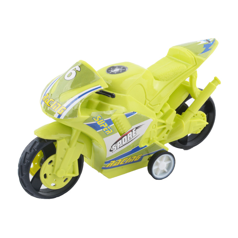 Tiktok popular pull back motocicleta coche de juguete para niños niño bebé simulación motocicleta modelo decoración puesto al por mayor