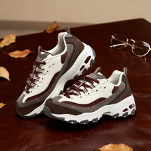 莆田纯原斯思凯奇休闲鞋 黑白熊猫鞋 百搭时尚老爹鞋厚底耐磨运动