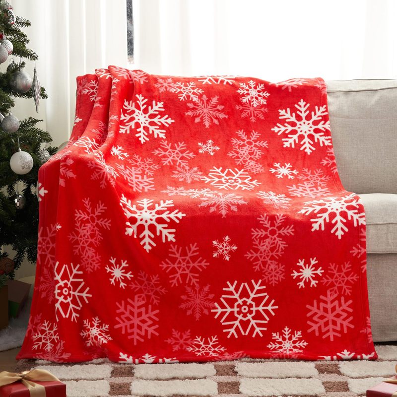 クリスマス毛布柔らかいフランネルクリスマス毛布暖かいぬいぐるみ祭り装飾毛布冬の快適なソファ毛布|undefined