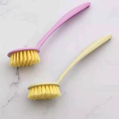 Kitchen Long Handle Cleaning Brush Household Stain Remover Pot Scrubber Dish Brush Hangable Sink Stove Cleaning Brush