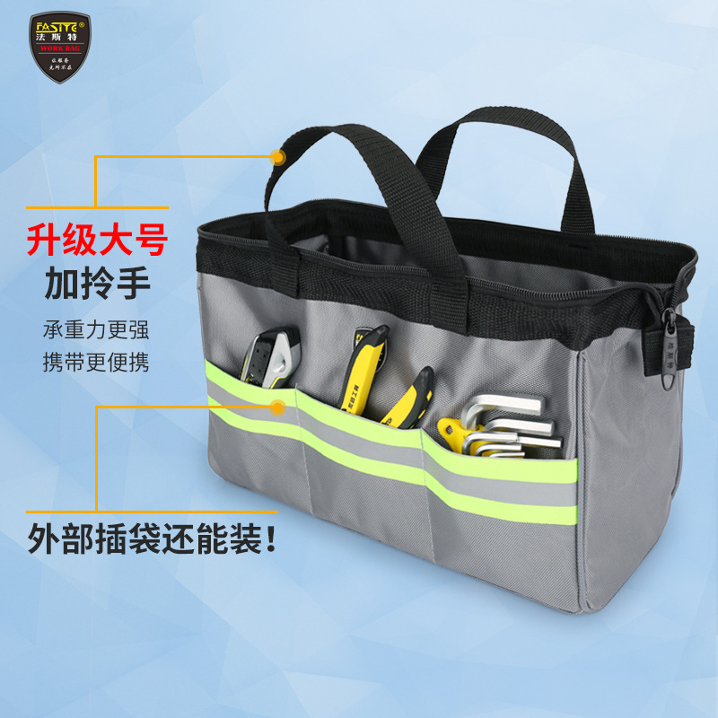 Kit de herramientas más rápido bolsa de almacenamiento de herramientas multifunción portátil pequeño bolso de tela Oxford impermeable X511