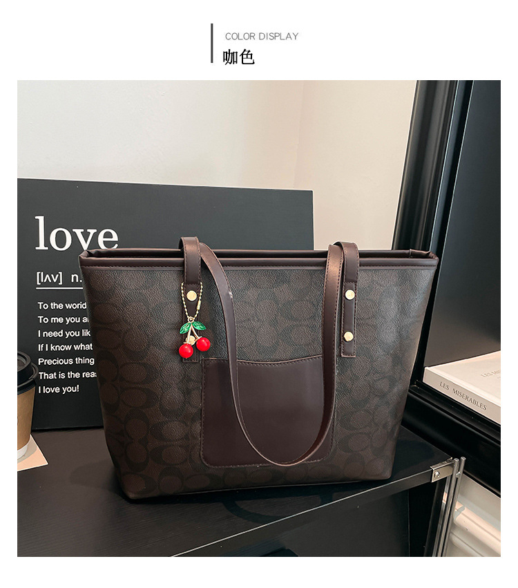Classic Zipper Tote Bag, Daily Commute Shoulder Handbag, Large Capacity, Multiple Colors Available