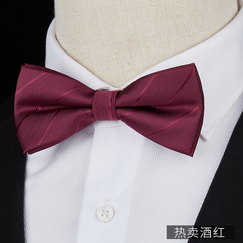 뜨거운 판매 부르고뉴 나비 넥타이♜