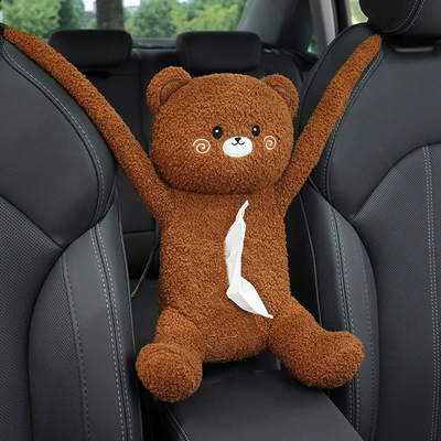 Car tissue box/set, Cute car tissue box - aiku-bear-seat-tissue-box