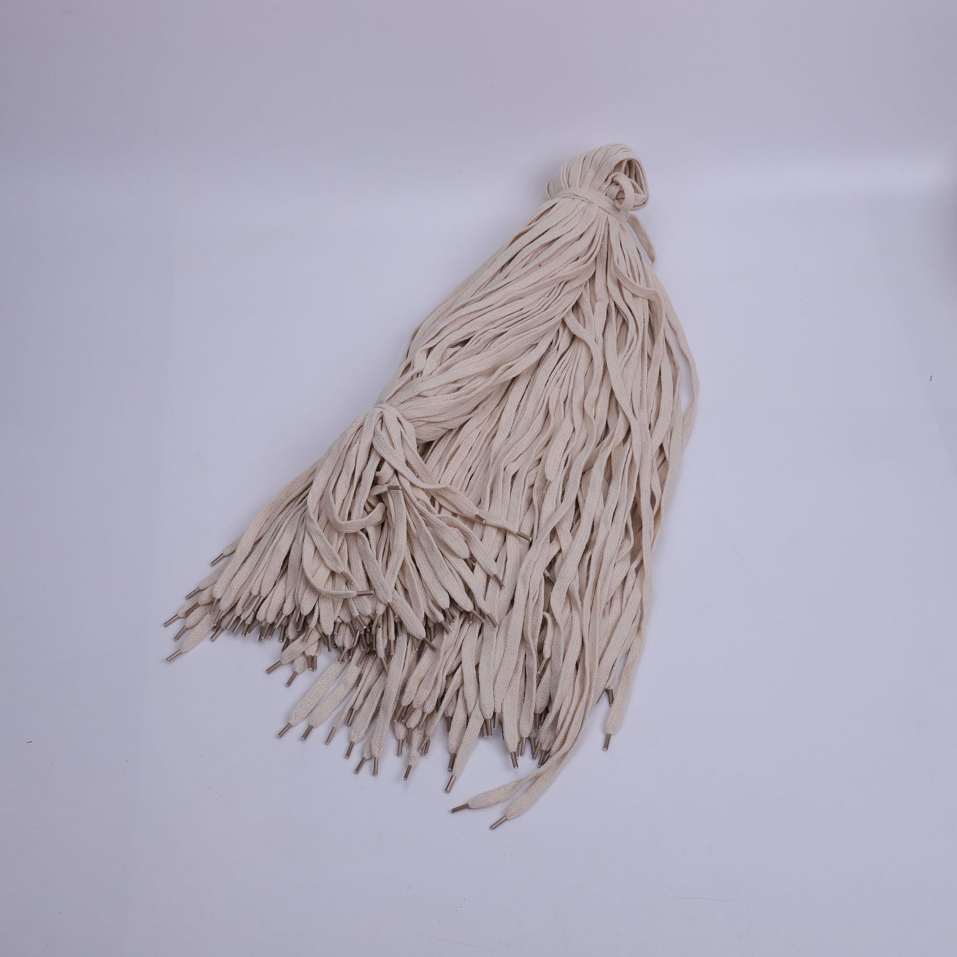 编织棉漂白本白再生扁涤棉腰绳厂家批发帽绳服装辅料束口棉绳抽绳