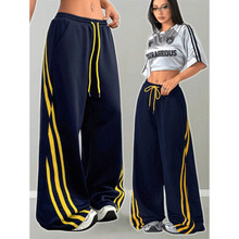N 71000 Wide-leg three-stripe sweatpants 三条杠弯刀阔腿卫裤