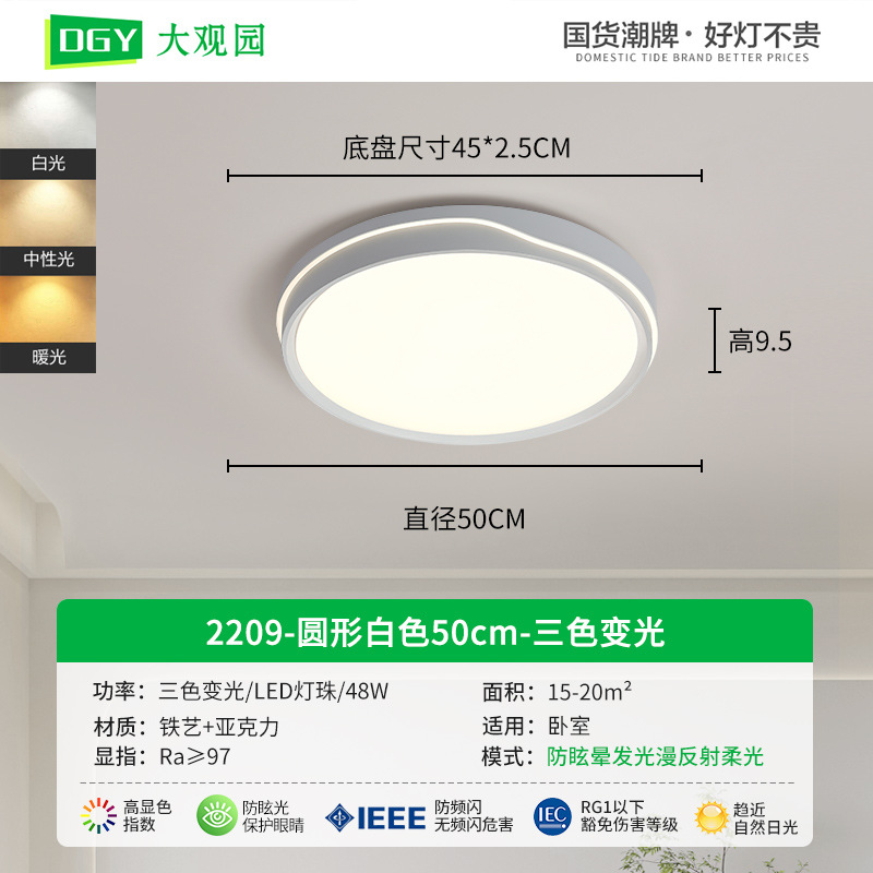 Luz de techo para el dormitorio 2026 nueva lámpara de techo LED lámpara de habitación minimalista lámpara moderna Zhongshan 357L
