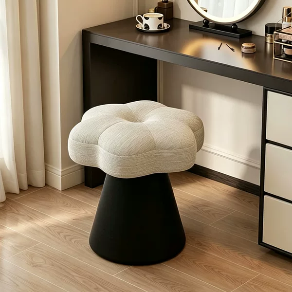 Rotating dressing stool for home dressing room, high-end dressing table stool, girls' bedroom makeup stool, shoe-changing sofa stool