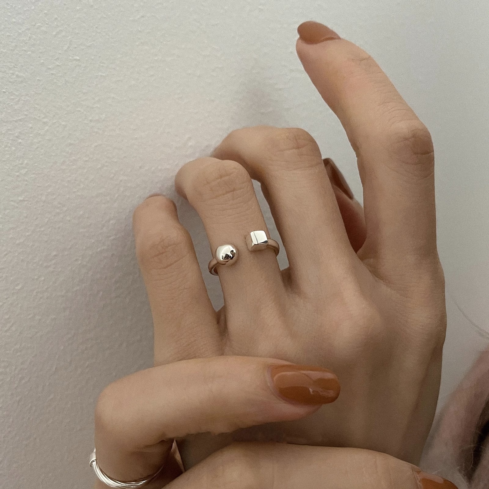 Geometrischer Damen Ring Im Retro Design Modischer Schmuck_voghion.com