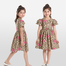夏季碎花女童公主裙沙滩裙 新款棉女童裙子 童装A字裙 女童连衣裙