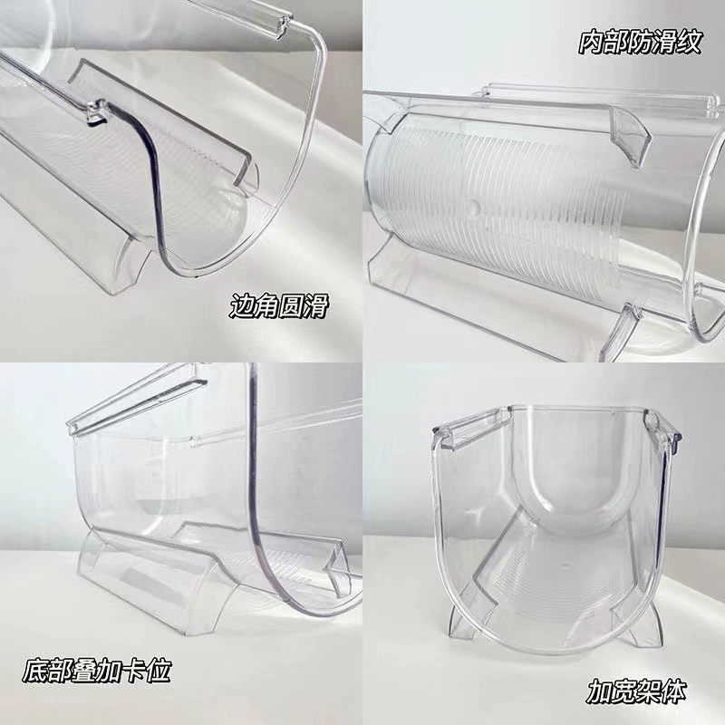 Creative Water Cup Setting Desktop Transparent Insulation Cup Storage Shelf can superimposed multi -layer red wine stand refrigerator beverage rack