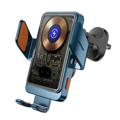 New for Apple 15 Mobil şarj cihazları - upgraded-t11-car-wireless-charger-bluespiral-clip