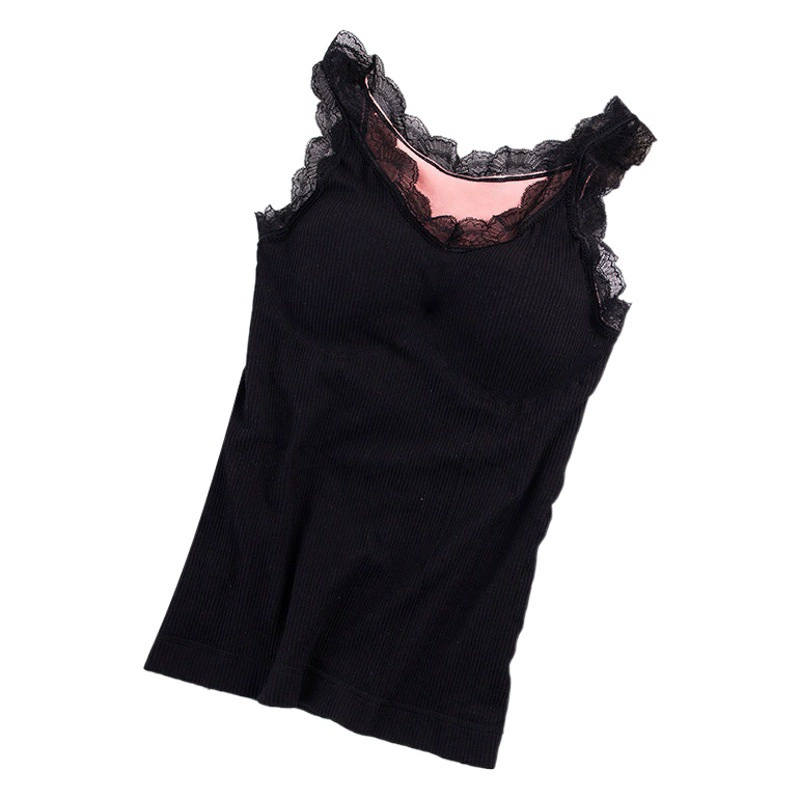 Термобелет Bear Fairy, бесшовный кружевной с V-образным вырезом, слинг, утолщенное нижнее белье на флисовой подкладке с нагрудной накладкой, универсальная нижняя одежда
