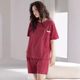 2025 Live New Summer Short-sleeved Pajamas Three-piece Shorts Home Clothes suit Pants Summer Women's plus size
