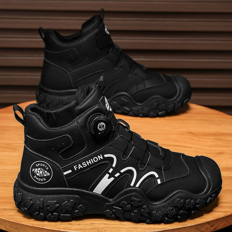 2024 осень и зима модная универсальная мужская обувь высокая повседневная спортивная обувь износостойкая и нескользящая индивидуальная мужская обувь на мягкой подошве