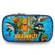 Wooden Stick Man Pencil Case Brainrot Printed Pencil Case Tralalero Large-Capacity Stationery Box for Primary and Secondary School Students