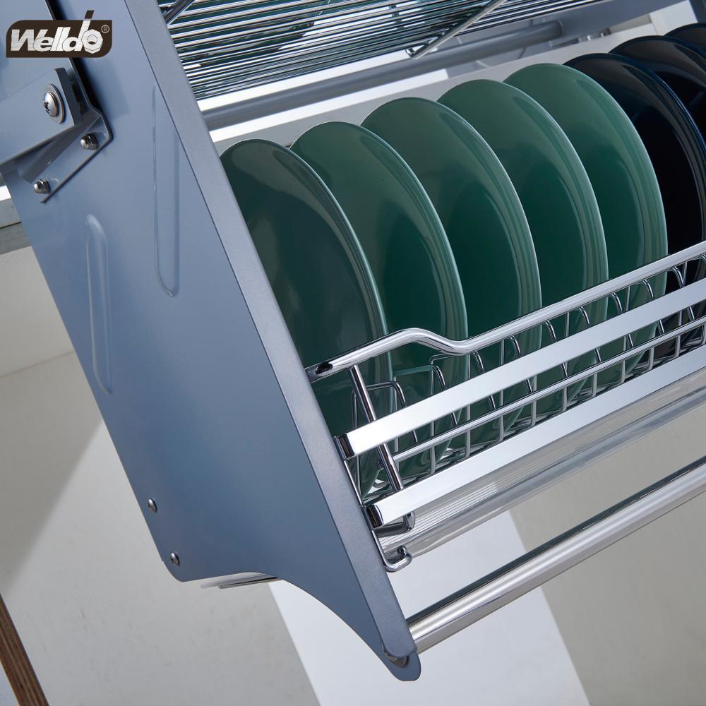 Welldo纬东 厨房吊柜升降机拉篮双层收纳升降机拉篮调味拉篮