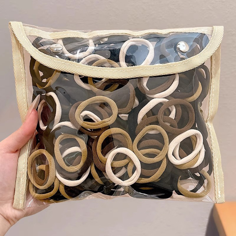 Niños lindos anillos de cabello de color correa de goma niñas de cabello de cola de caballo niñas de alta elasticidad no lastiman cabello