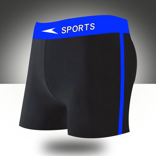 Men's Wide Waist Flat-bottom Swim Trunks Plus Size Men's Swim Suit Beach Hot Spring Fashion Quick-drying Swim Trunks Manufacturer