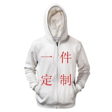 One-piece 3D digital printing sweater zipper shirt lovers spring and autumn long sleeve sportswear coat 3D printing