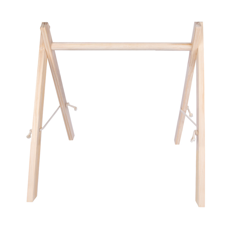 INS decorativo de madera Estilo nórdico fitness rack recién nacido ejercicio bebé educativo bebé fitness juguetes para niños image 9
