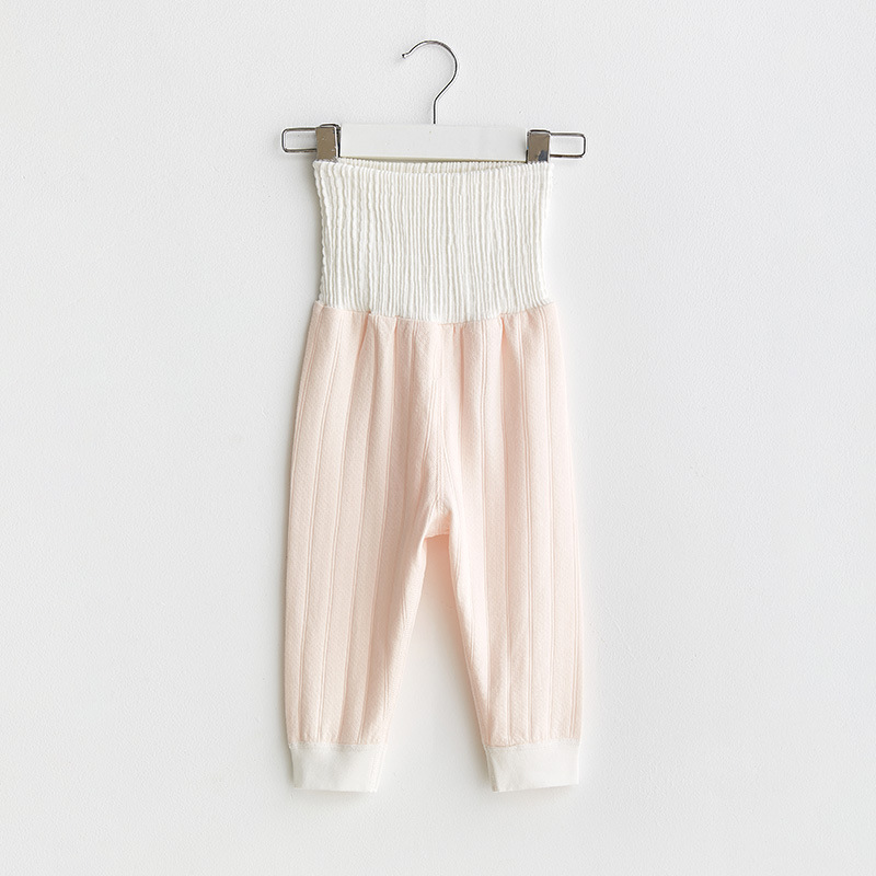 Baby High Waist Pants Spring And Autumn Style5 Months To3 Years Old Baby Belly Protection Pants Pure Cotton Boys And Girls Children Autumn Pants Warm Pajamas