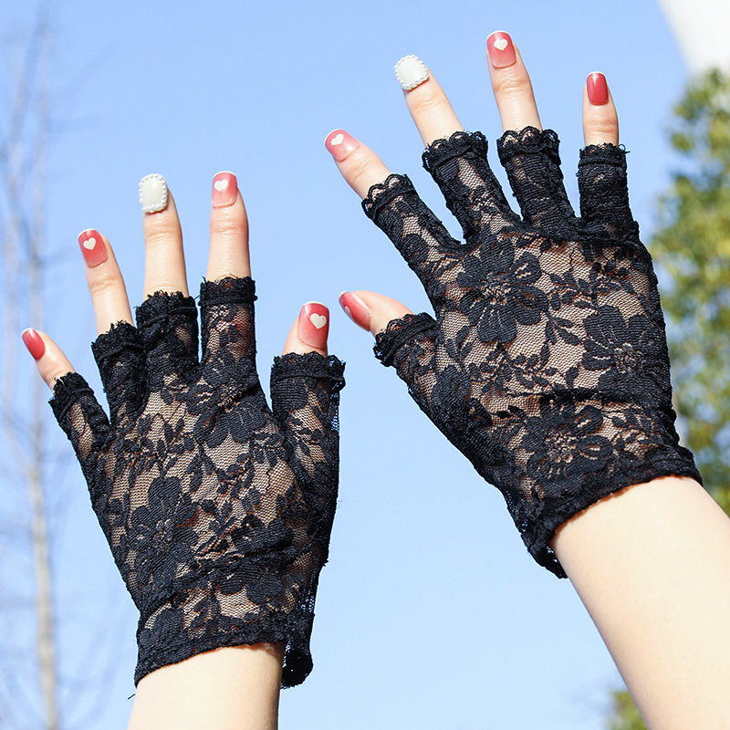 Thin short sexy breathable gloves for adults