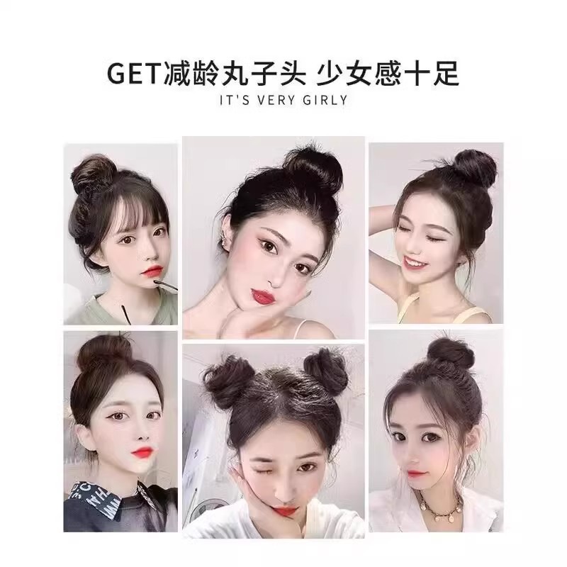 Cabello real bajo cabeza pelucón pelucón disco pelucón antiguo pelucón bolsas de brotes de flores todo el artefacto pelucón humano real