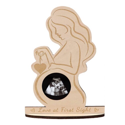 Baby Birth Commemorative Plaque: Ultrasonic Baby Scan B-Scope Keepsake for Expectant Mothers – Crafted Decorative Item