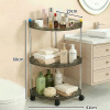 3601 transparent green 3-layer rolling cart with tricolor ball