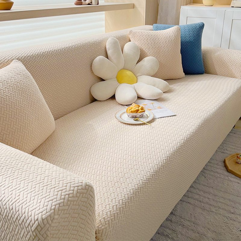 Knitted elastic universal modern sofa